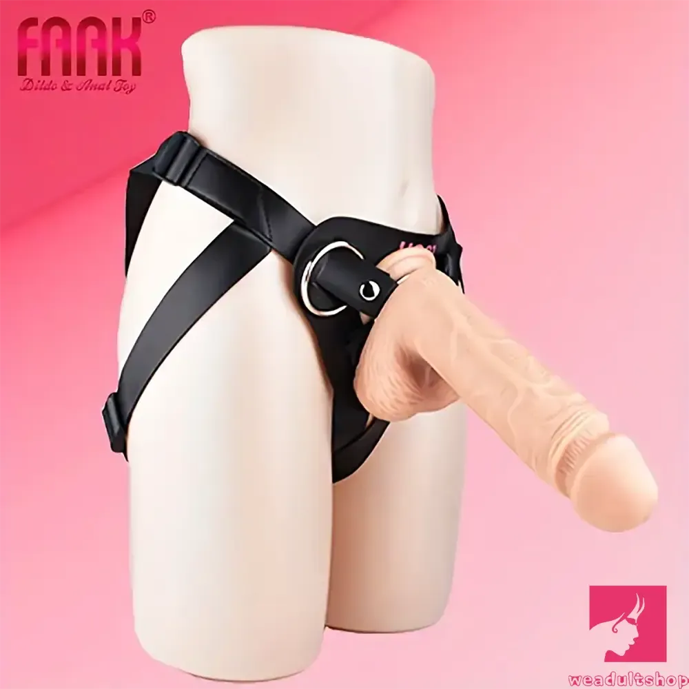 10.01in Silicone Soft Big Strap On Wearable Dildo For Gay Lesbian