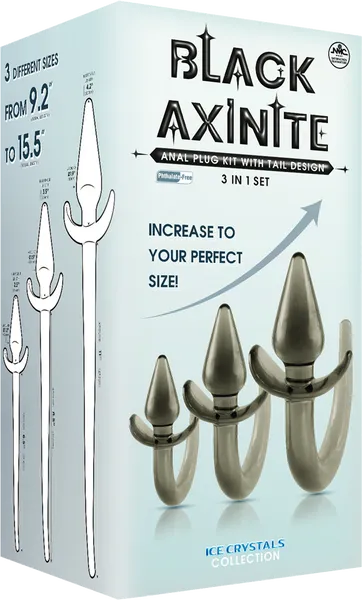 3 In 1 Anal Plug Kit with Tail