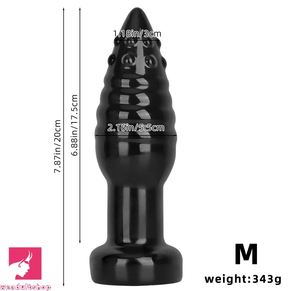 5.51in 7.87in 10.23in Pointed Butt Plug Dildo Suction Cup Anal Love Sex Toy