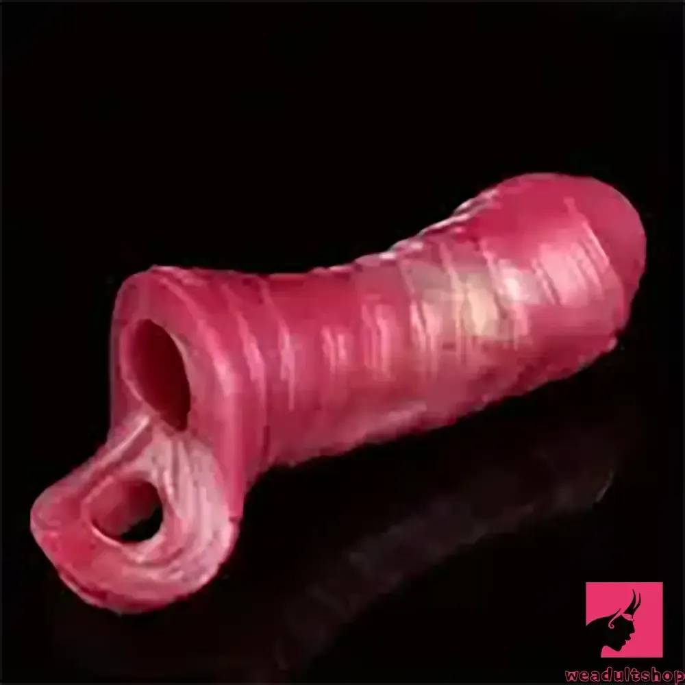 6.1in Silicone Soft Dildo Sleeve Penis Extender Reusable Cock Sleeve