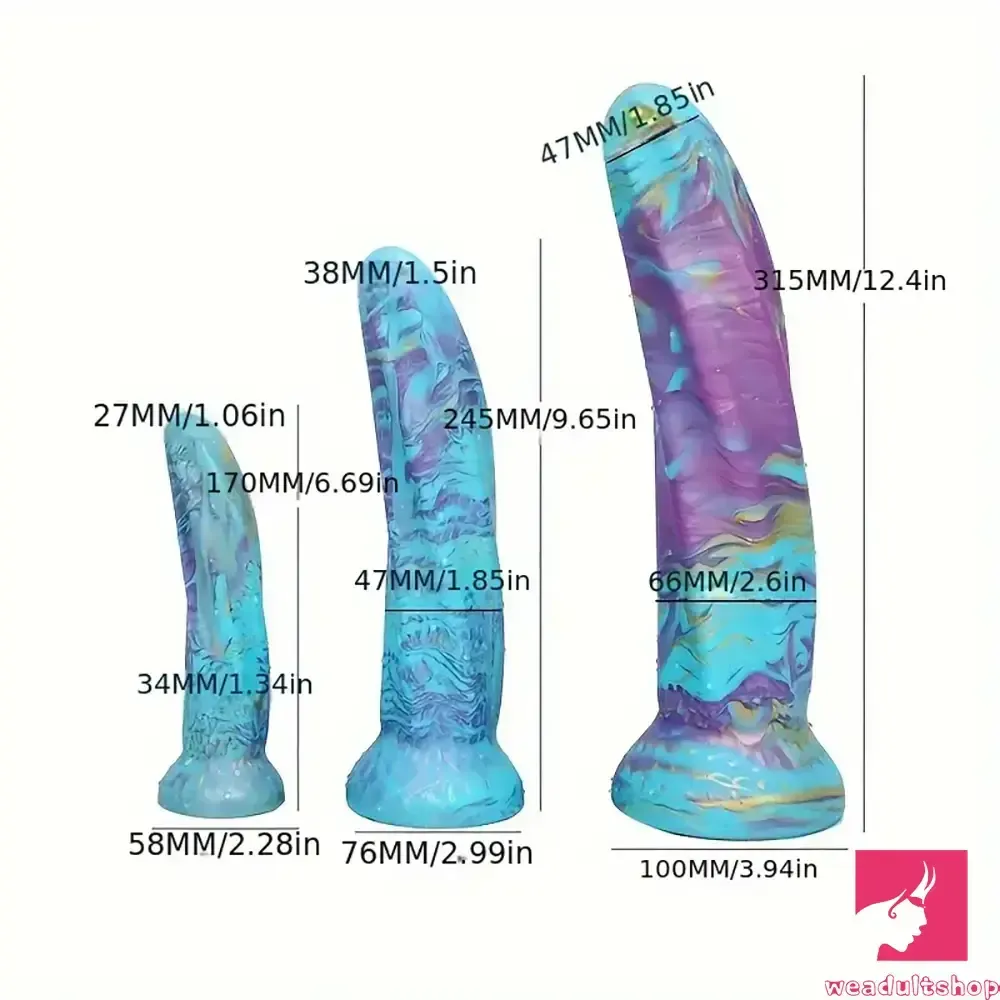 6.69in 9.65in 12.4in Silicone Soft Big Monster Dildo For Women Men Sex