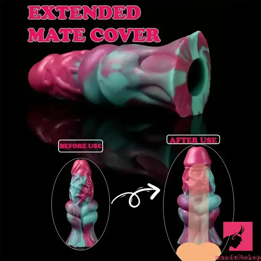7.09in Silicone Soft Dildo Sleeve Penis Enlargement For Vaginal Orgasm