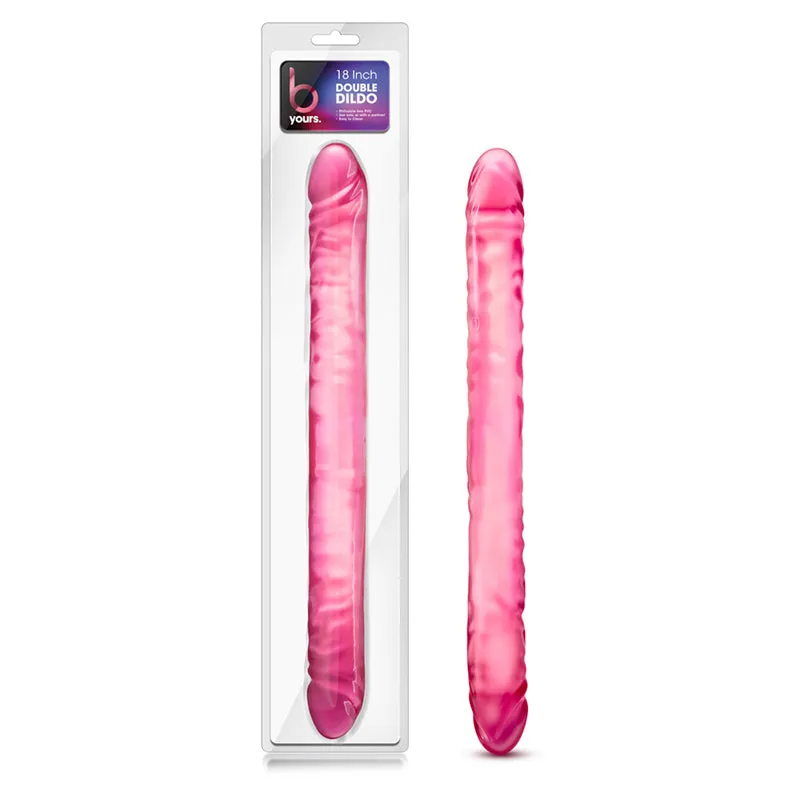 B Yours 18 in. Double Dildo Pink