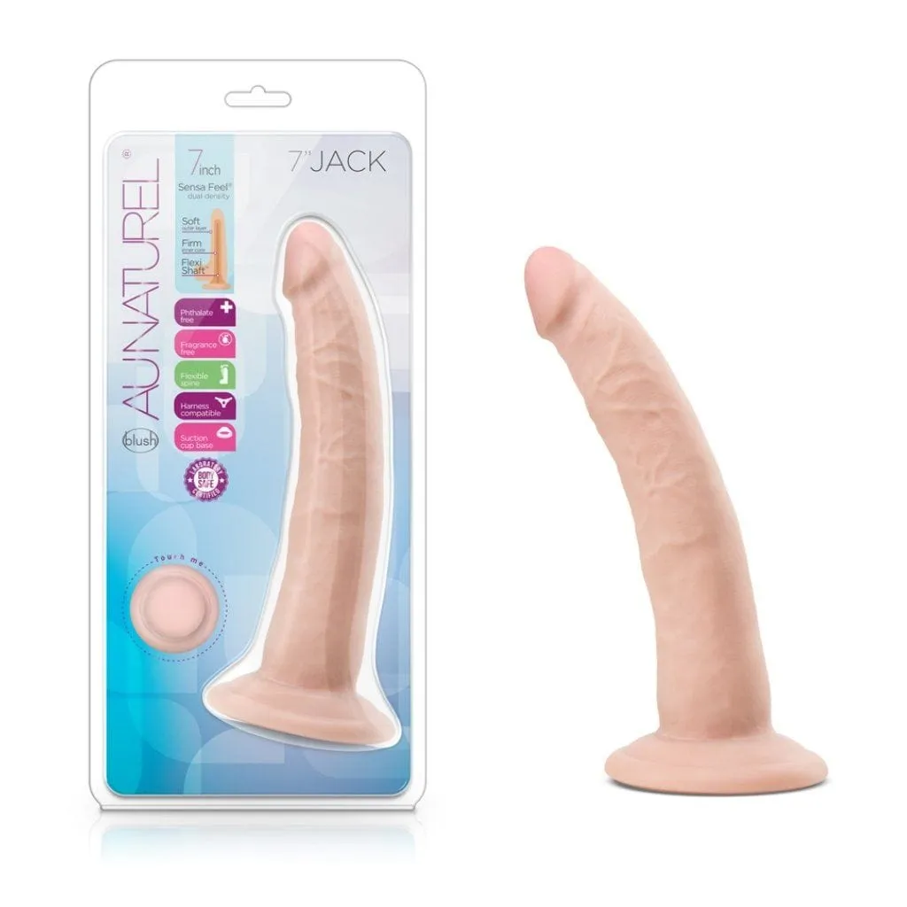 Blush Au Naturel Jack 7 Dildo Vanilla