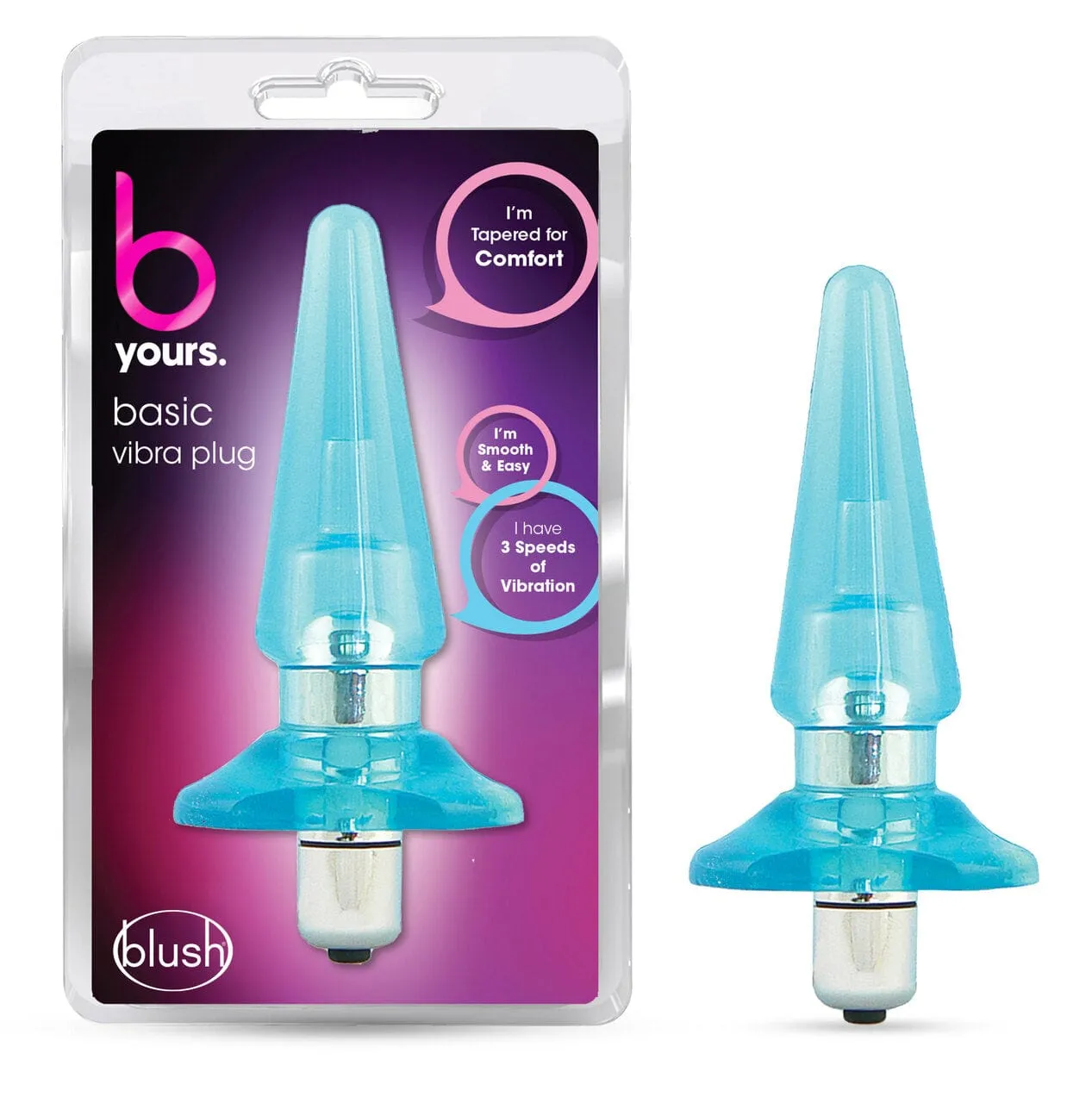 Blush B Yours Blue Basic Vibra Plug