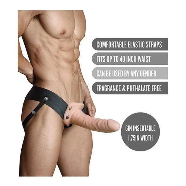 Blush Novelties - Dr Skin Hollow Strap On 6 (Beige)