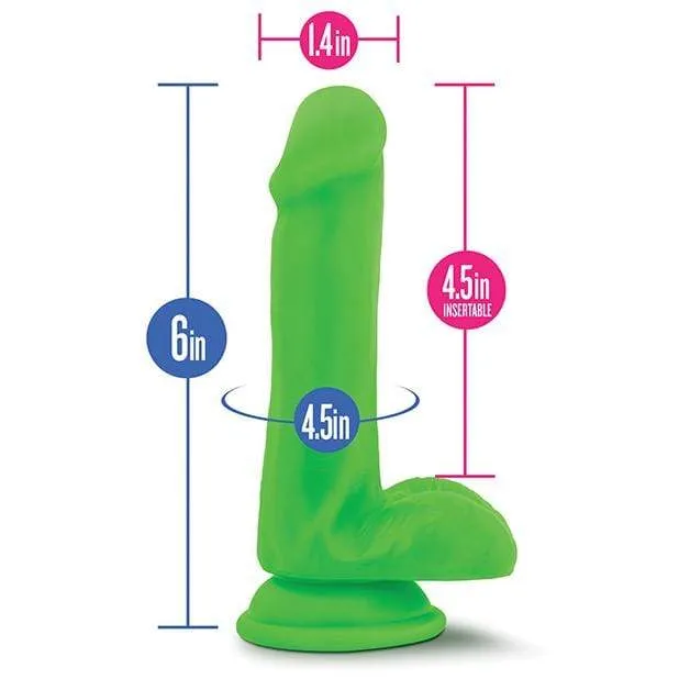 Blush Novelties - Neo Dual Density Realistic Cock with Balls 6 (Green)