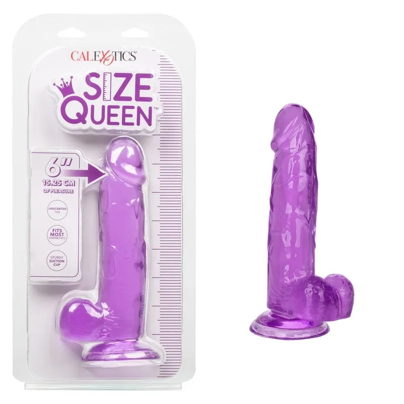 Calexotics Queen 6 Purple Jelly Dildo
