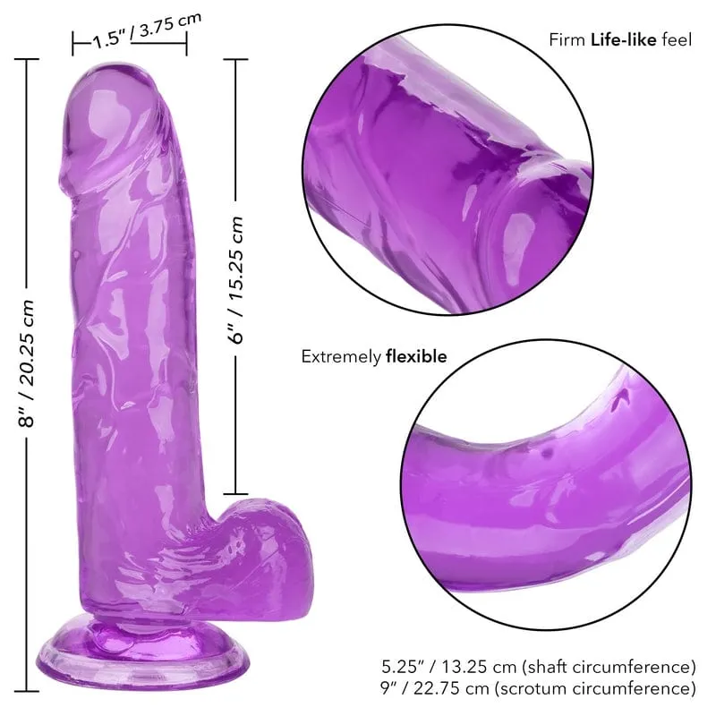 Calexotics Queen 6 Purple Jelly Dildo