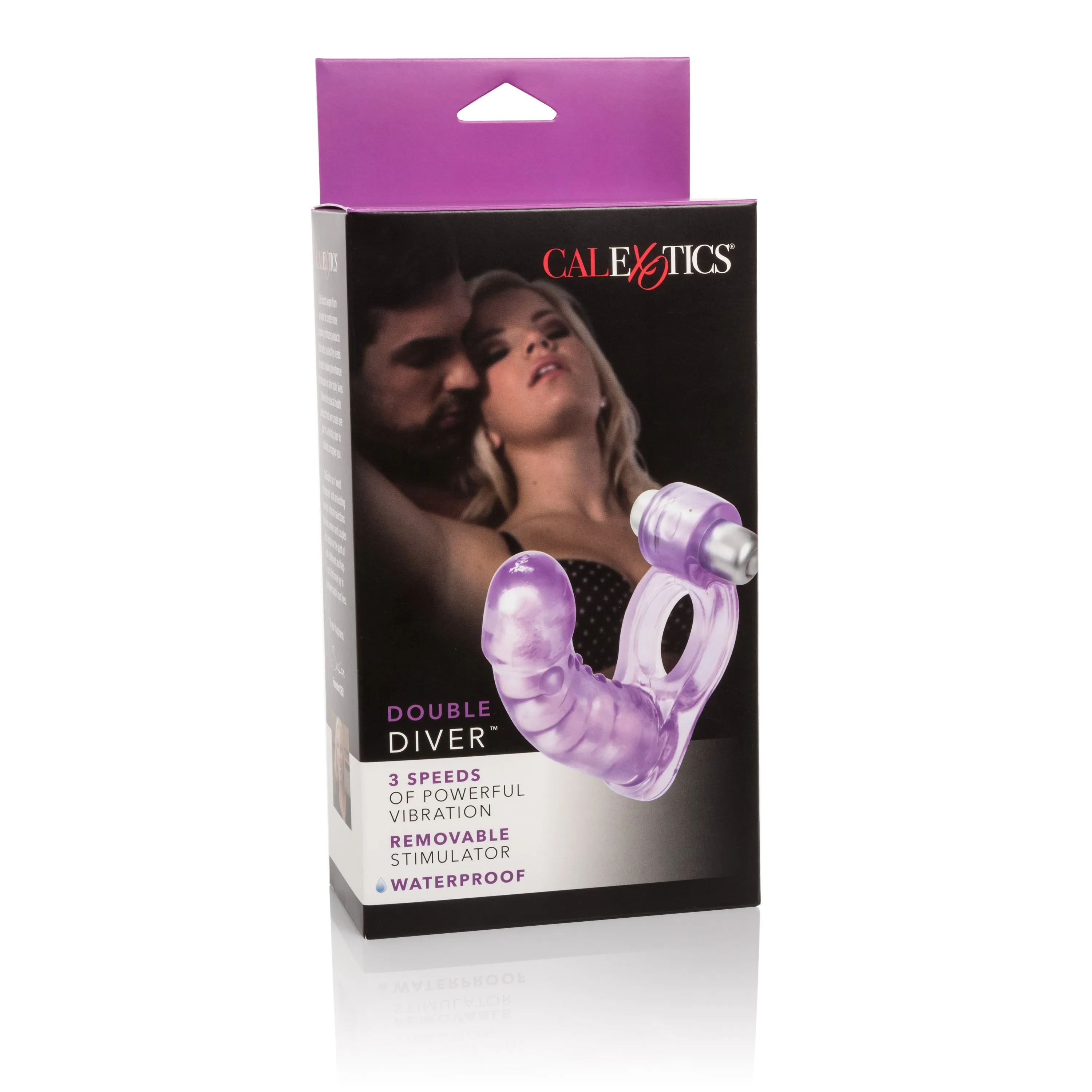 California Exotics - Double Diver Vibrating Cock Ring (Purple)