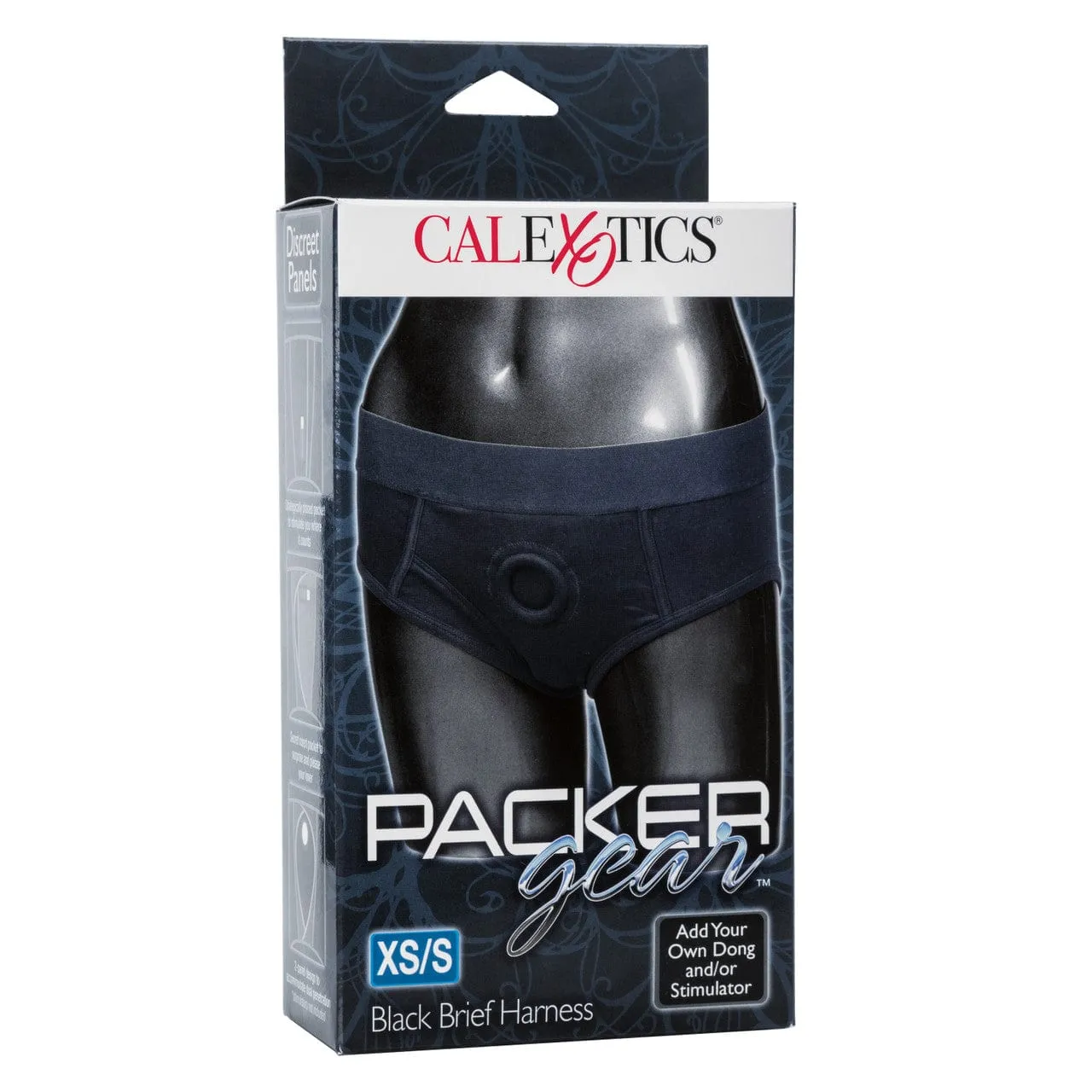 California Exotics - Packer Gear Black Brief Harness Strap On