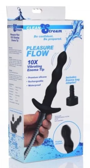 Clean Stream Pleasure Flow 10x Vibrating Enema Tip