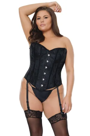 Coquette Black Lace Plus Size Corset