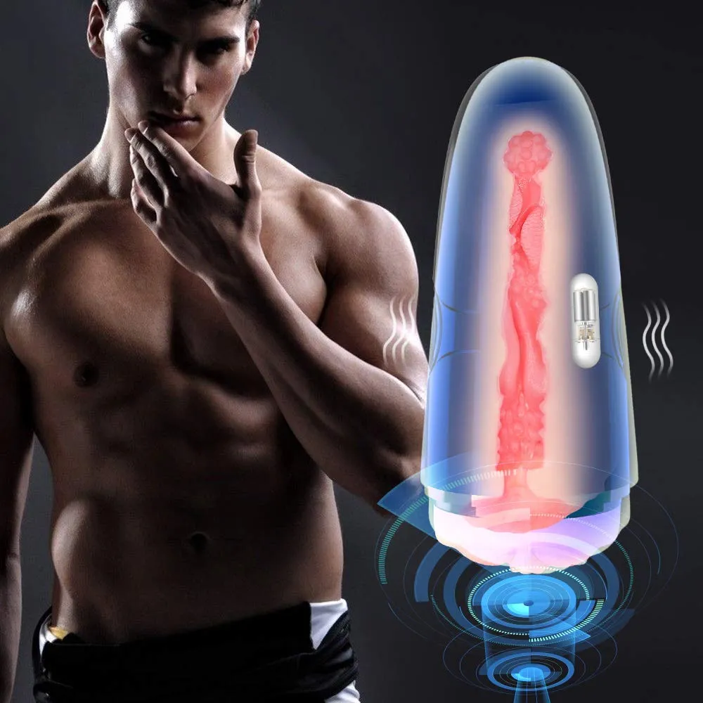 Detachable Pocket Pussy Sex Toy Vibrating Male Masturbator Cup