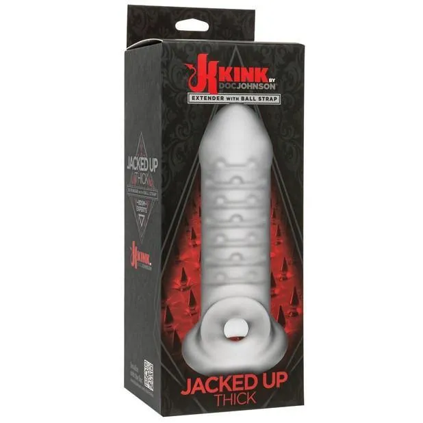 Doc Johnson - Kink Jacked Up Extender with Ball Strap 8 (Frost)