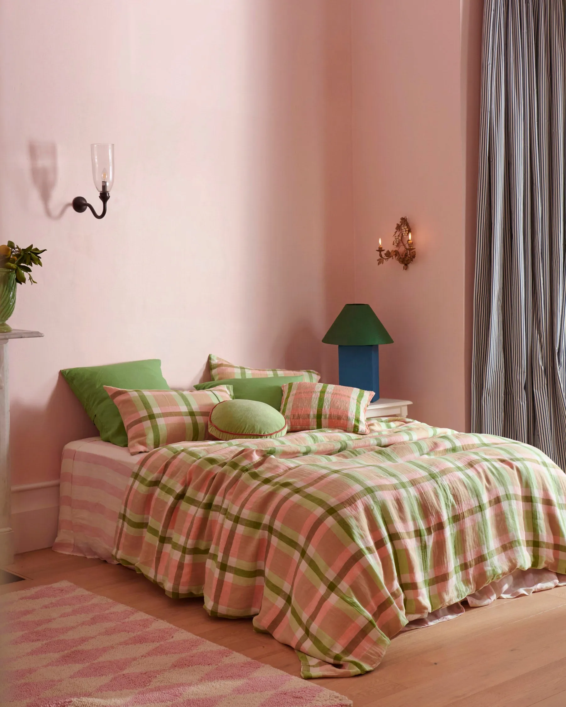 Green Tea Linen European Pillowcases