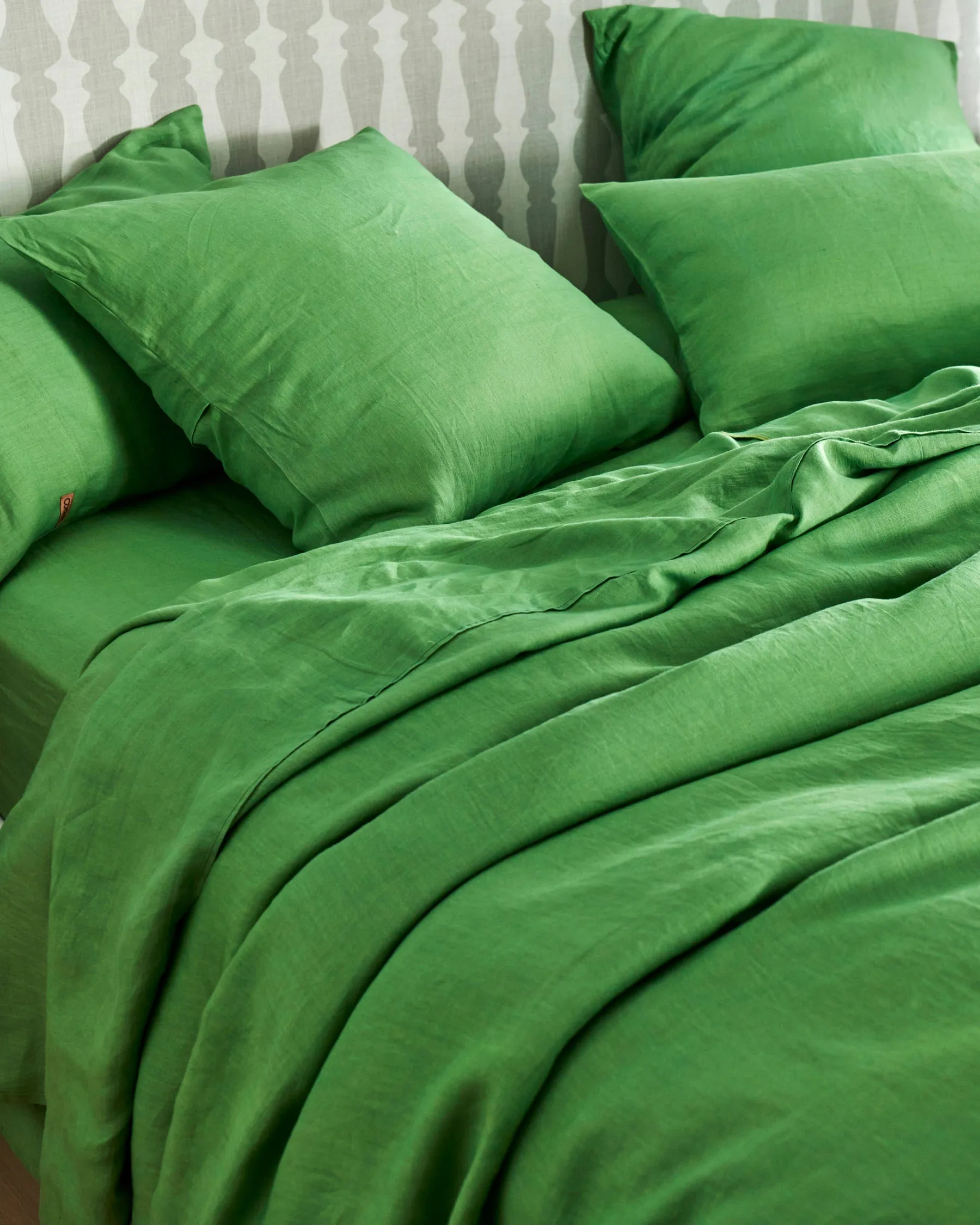 Green Tea Linen European Pillowcases