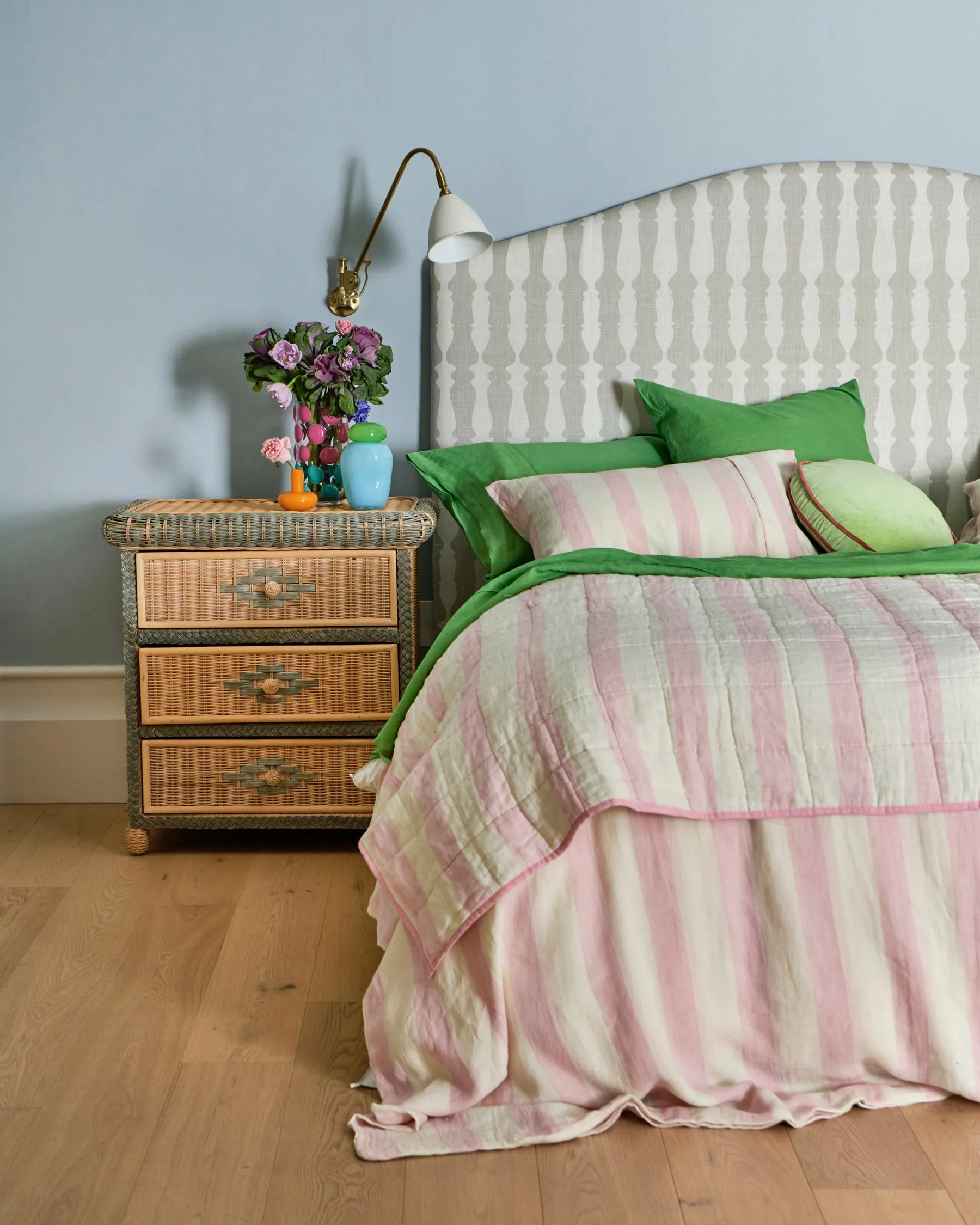 Green Tea Linen European Pillowcases