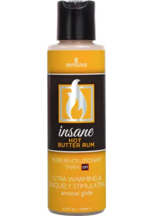 Insane Arousal Glide Hot Butter Rum 4oz
