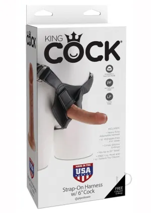 Kc Strap On Harn W/cock 6 Tan