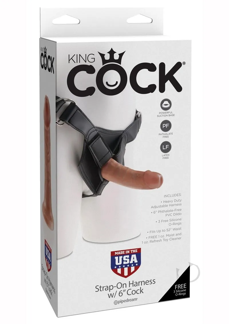 Kc Strap On Harn W/cock 6 Tan