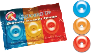Liquored Up Pecker Gummy Rings (3 Pack)