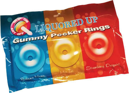 Liquored Up Pecker Gummy Rings (3 Pack)