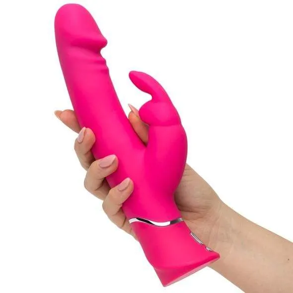 Love Honey - Happy Rabbit Realistic Dual Density Rabbit Vibrator (Pink)