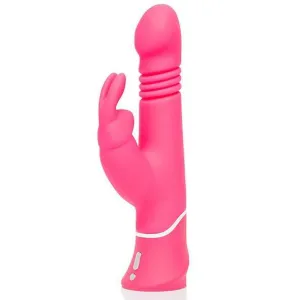 Love Honey - Happy Rabbit Thrusting Realistic Vibrator (Pink)