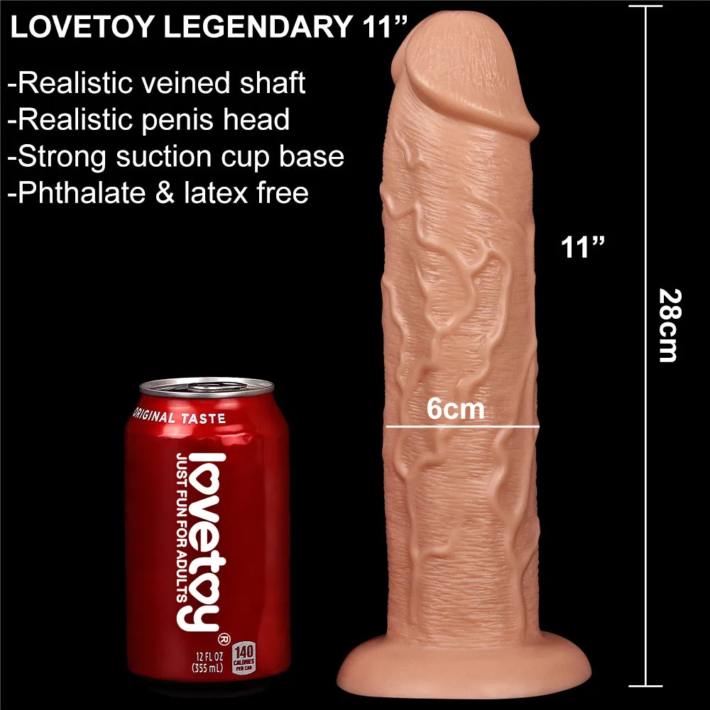Lovetoy 11 Large Realistic Long Dildo Suction-Cup Dong