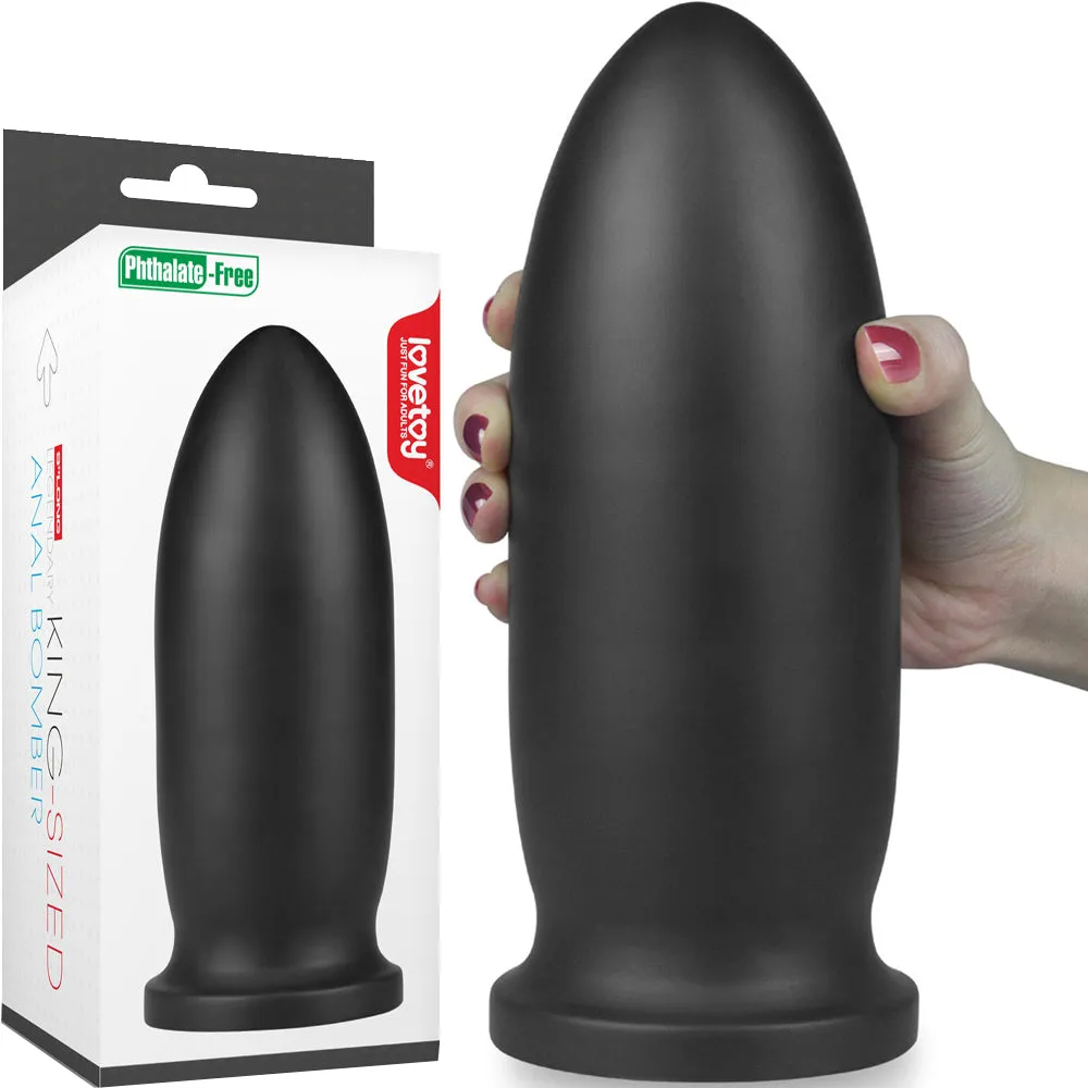 LOVETOY KING BOMBER 9 ANAL PLUG FAT DILDO BUTT SUCTION CUP XXXL LARGE