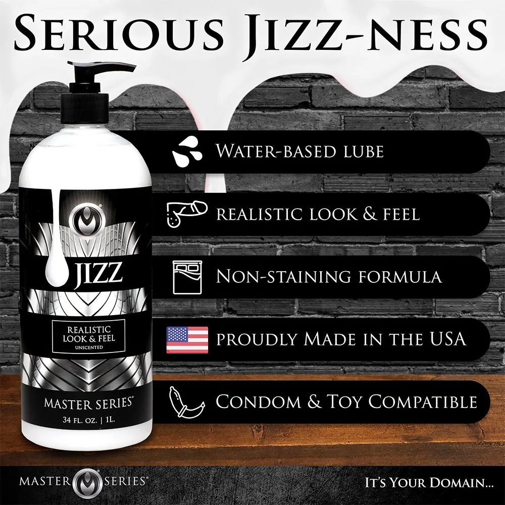 Master Series Jizz Cum Personal Lubricant 1L 34oz Fake Sperm Sex Lube 1kg White