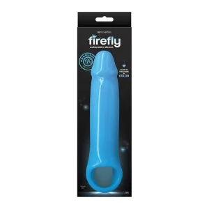 NS Novelties - Firefly Glow in the Dark Fantasy Extension Cock Sleeve Large (Blue)