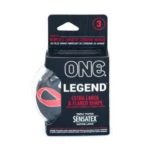 One The Legend XL Condoms - Box of 3