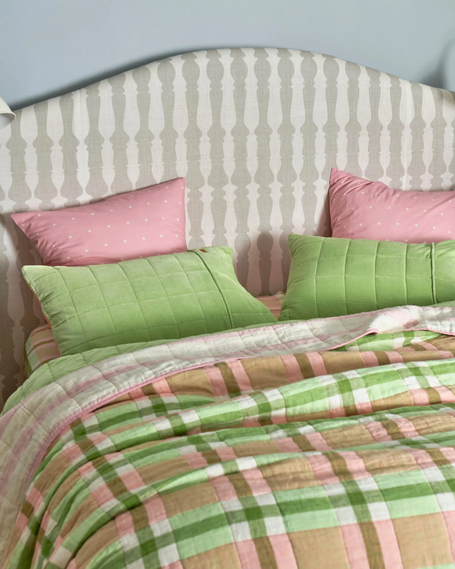 Polkadot Strawberry Organic Cotton European Pillowcases