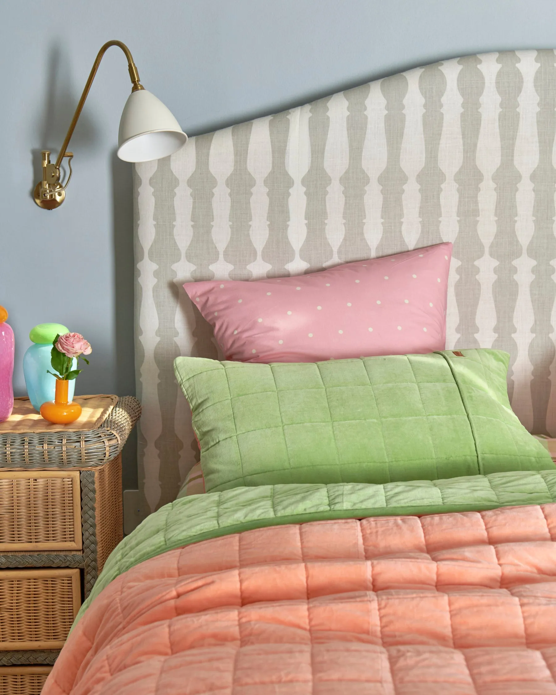 Polkadot Strawberry Organic Cotton European Pillowcases