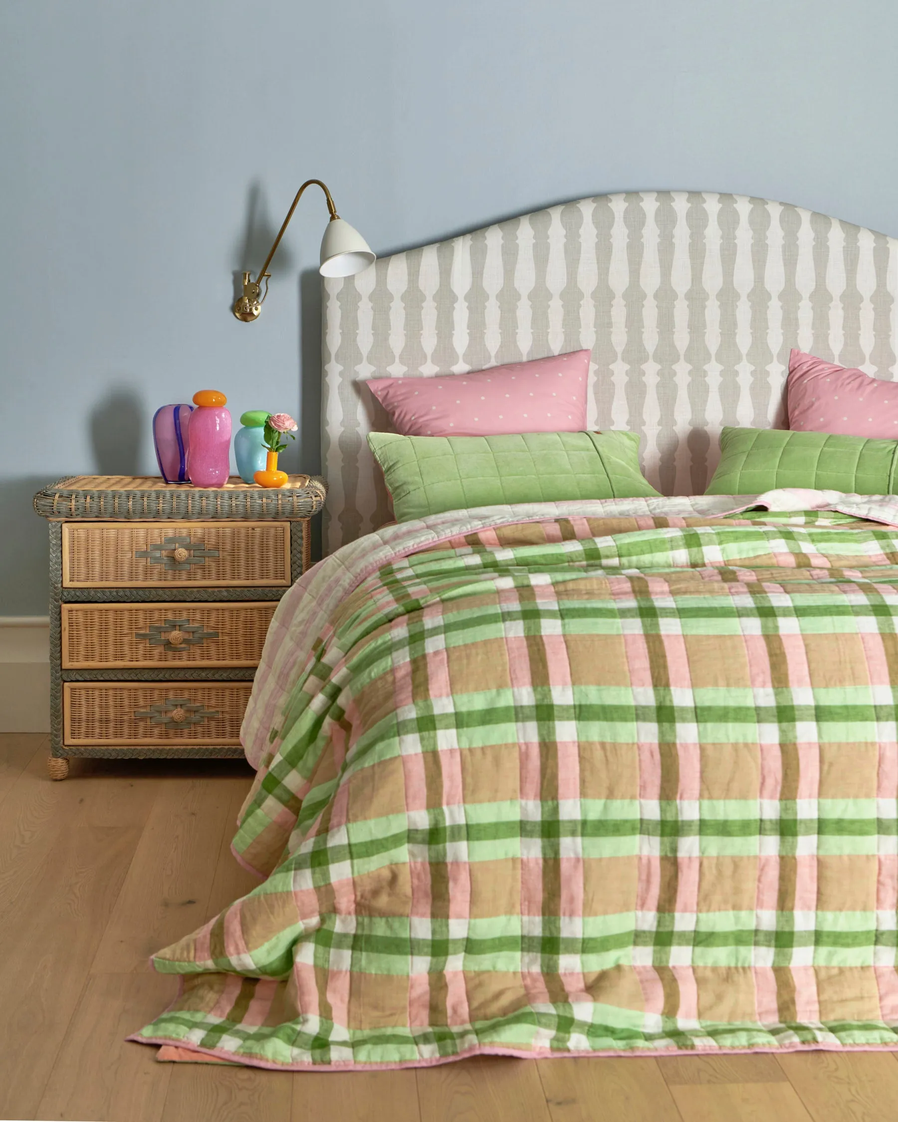 Polkadot Strawberry Organic Cotton European Pillowcases