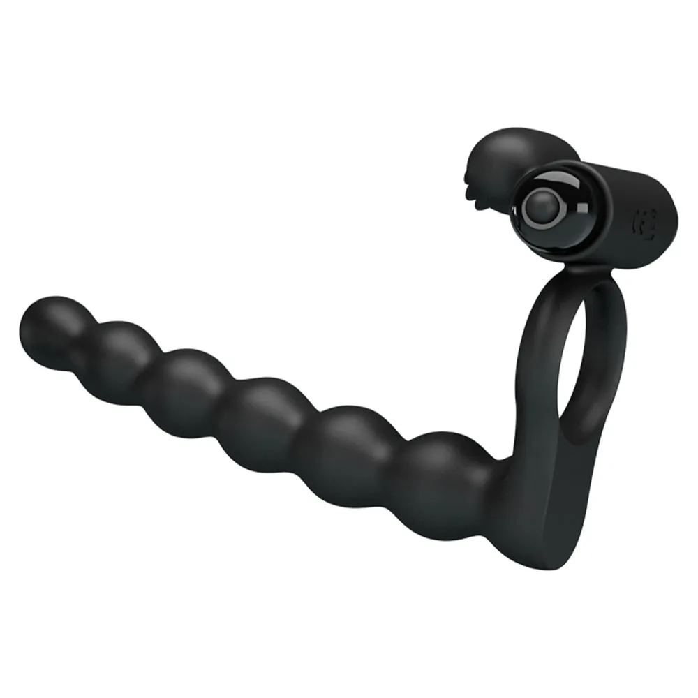 Pretty Love Hercules Penis Sheath Cock Ring Vibrating Couples Double Penetrator