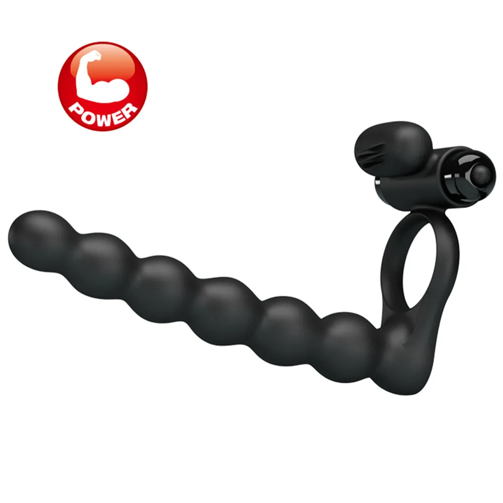 Pretty Love Hercules Penis Sheath Cock Ring Vibrating Couples Double Penetrator