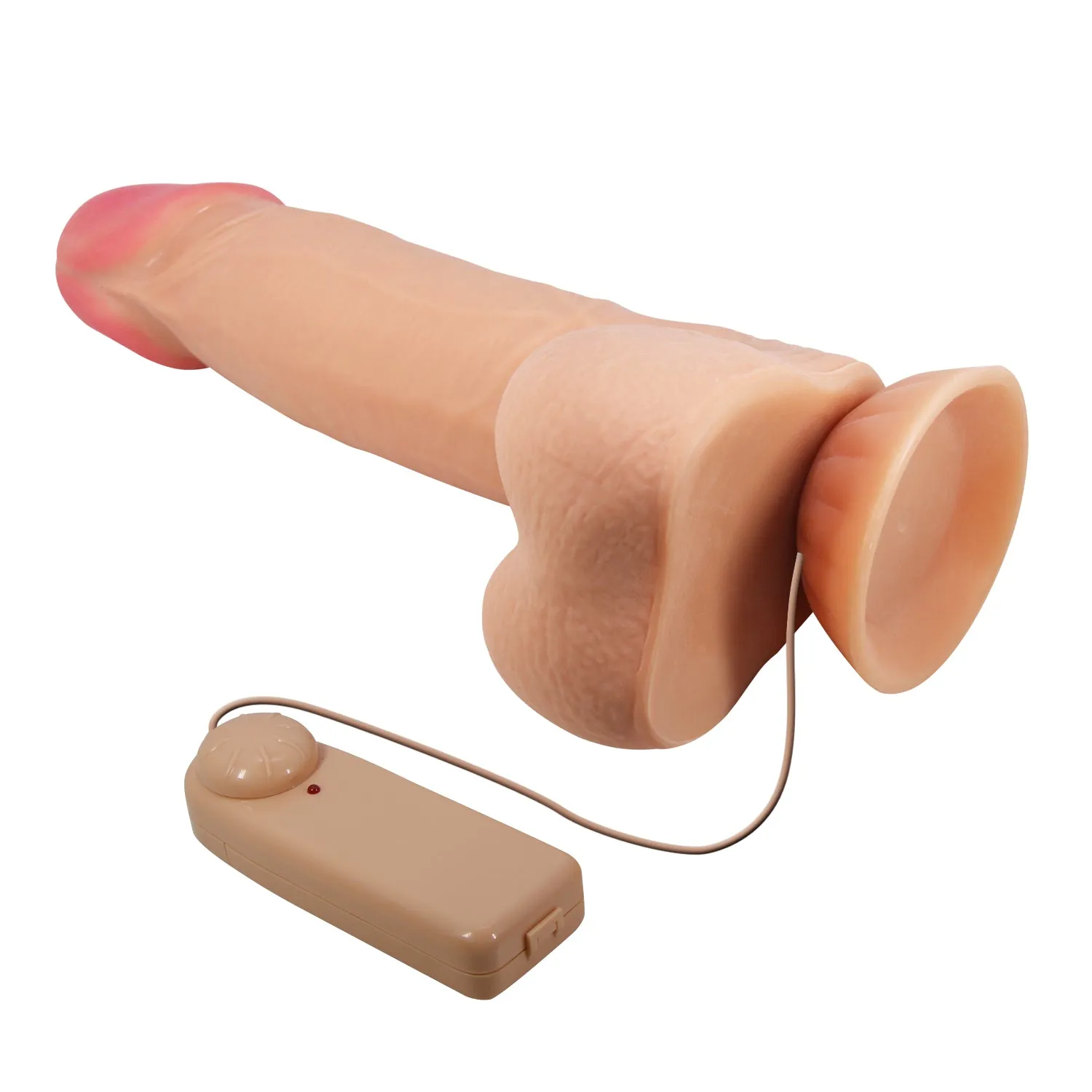 Pretty Love Sliding Skin 8.5 Vibrating Realistic Dildo Suction Cup Dong Sex Toy