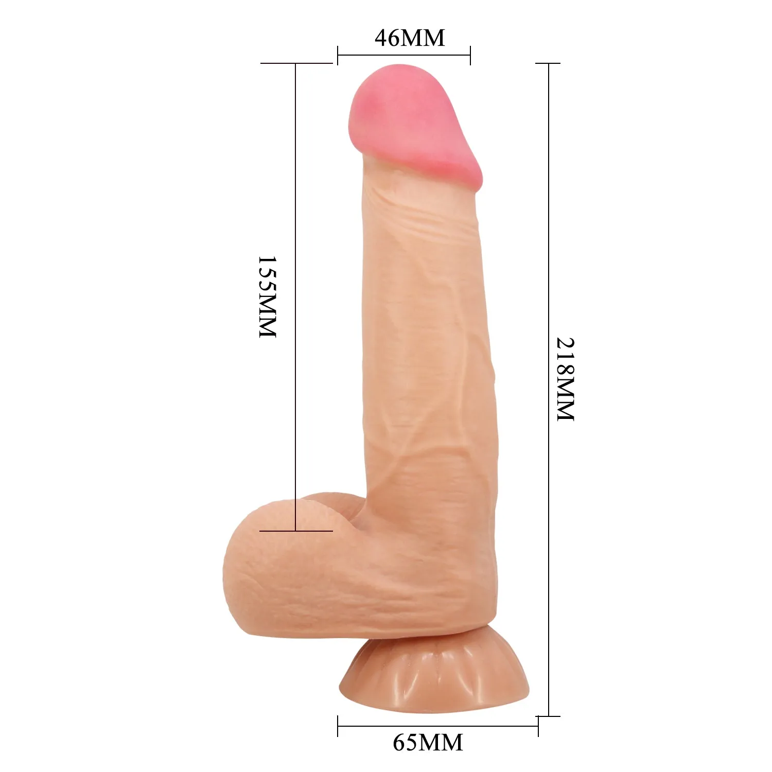 Pretty Love Sliding Skin 8.5 Vibrating Realistic Dildo Suction Cup Dong Sex Toy