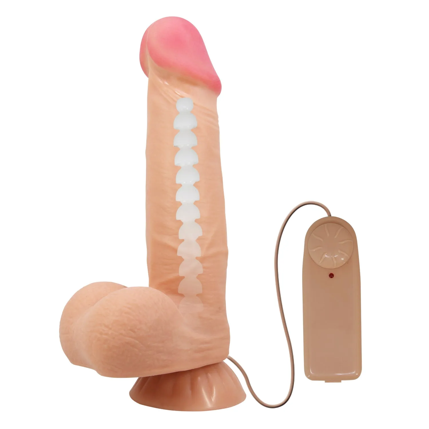 Pretty Love Sliding Skin 8.5 Vibrating Realistic Dildo Suction Cup Dong Sex Toy