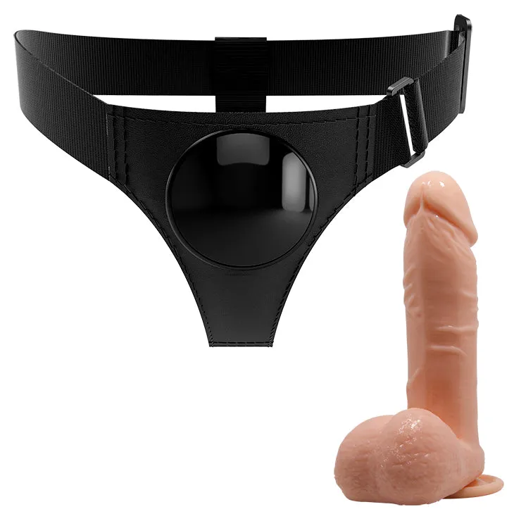 Pretty Love Universal Strap-On Harness 7.4 Dildo Set Lesbian Couples Sex Toy