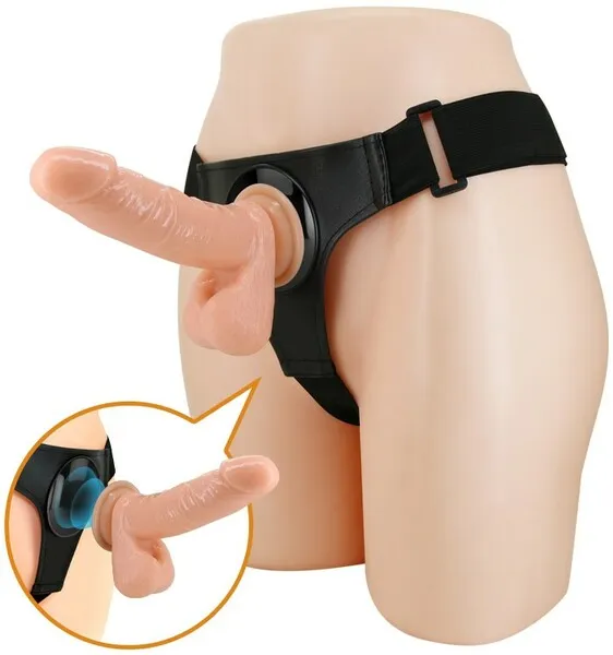 Pretty Love Universal Strap-On Harness 7.4 Dildo Set Lesbian Couples Sex Toy