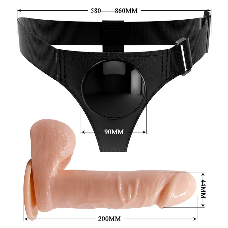 Pretty Love Universal Strap-On Harness 7.4 Dildo Set Lesbian Couples Sex Toy
