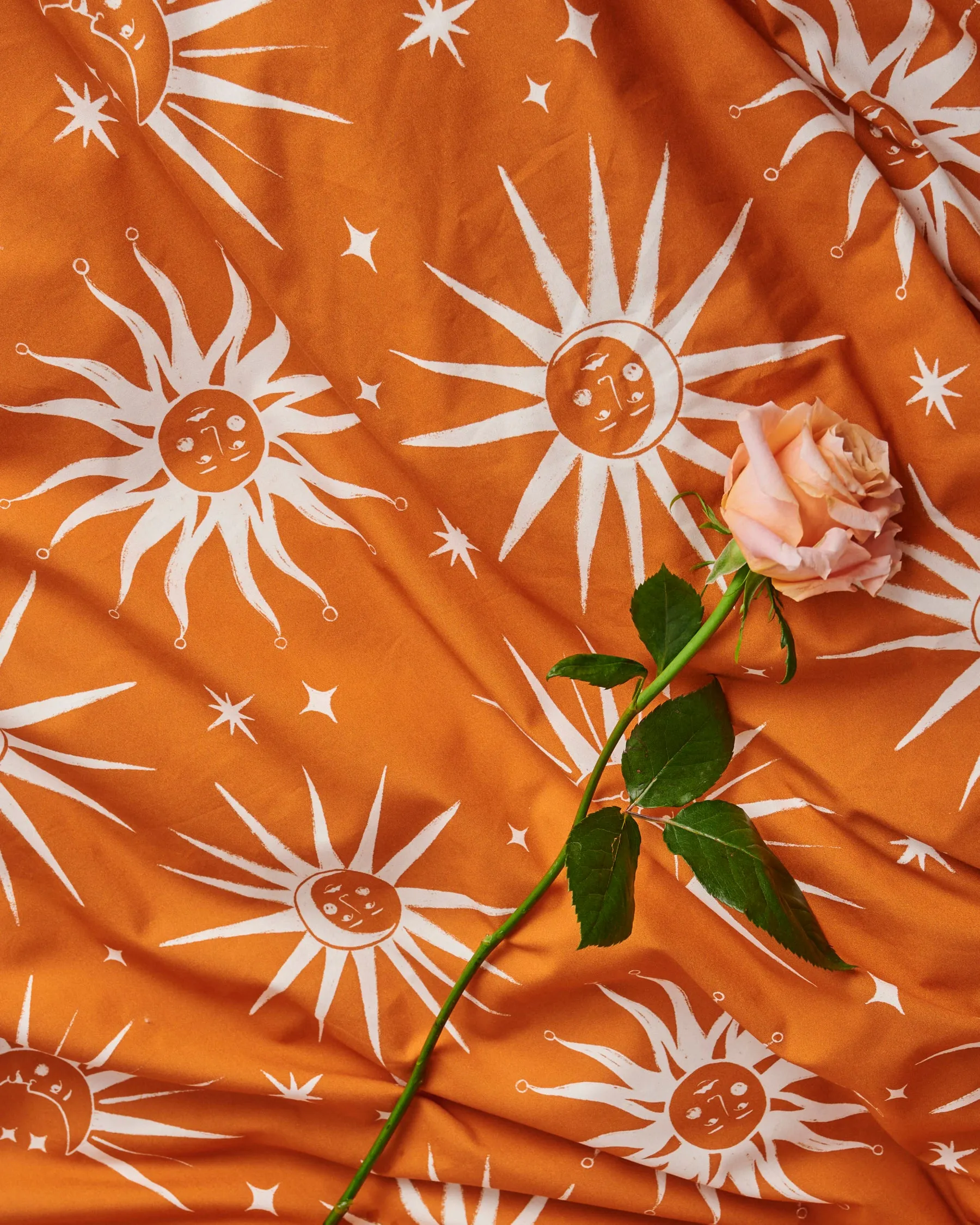 Ray Of Light Ochre Organic Cotton European Pillowcases