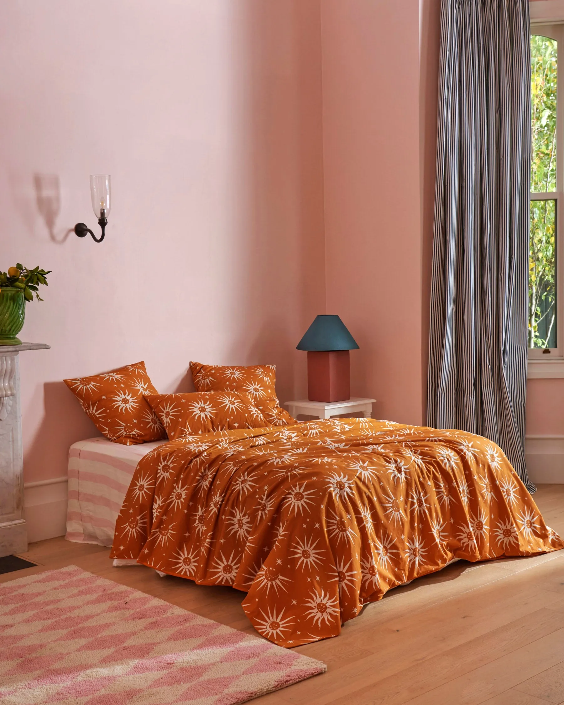 Ray Of Light Ochre Organic Cotton European Pillowcases
