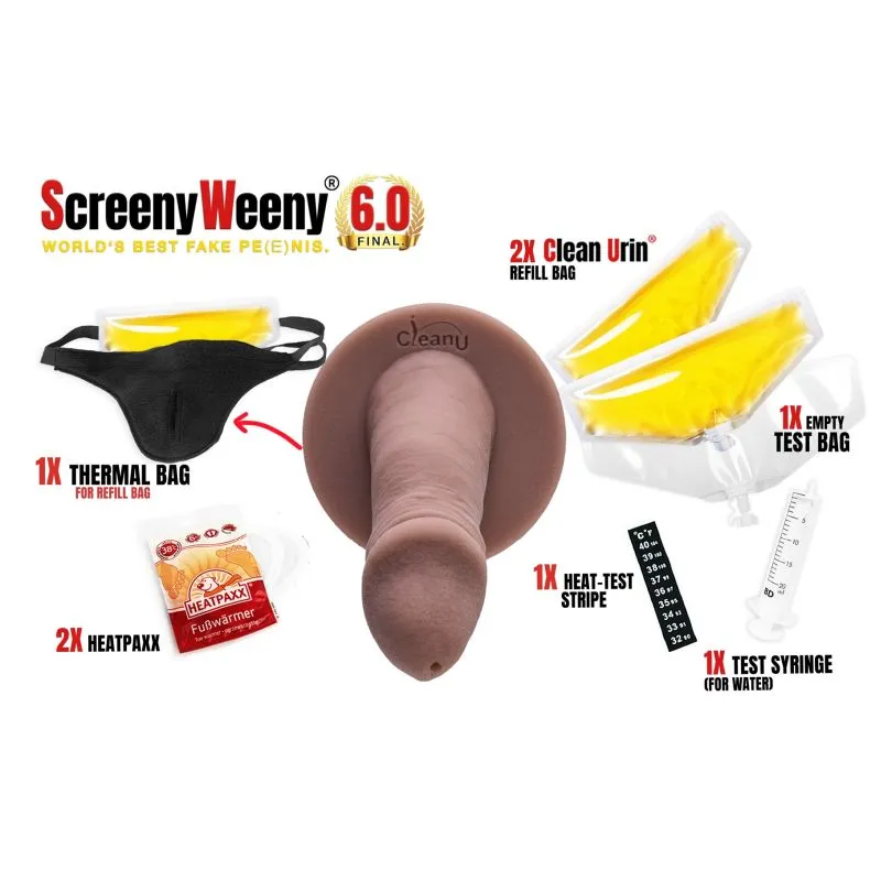Screeny Weeny 6.0 Cut Nordic White Fake Penis Urine Test
