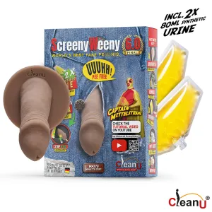 Screeny Weeny 6.0 Cut Nordic White Fake Penis Urine Test