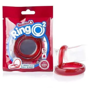 TheScreamingO - Ring O 2 Rubber Cock Ring with Ball Sling
